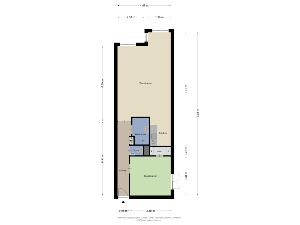 Bekijk plattegrond van Appartement van Van Dishoeckstraat 40