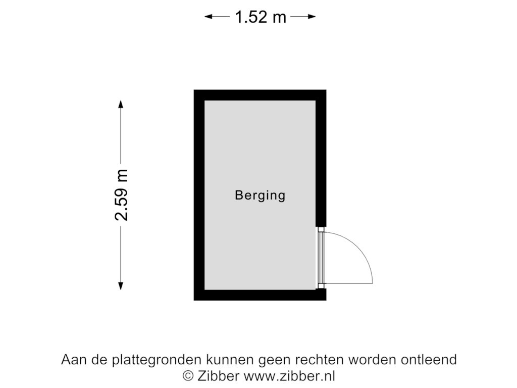 Bekijk plattegrond van Berging van Van Dishoeckstraat 40