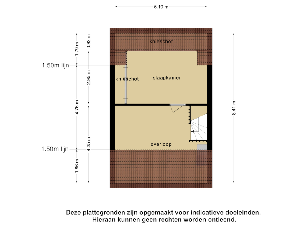 Bekijk plattegrond van 2e verdieping van Haagbeukweg 119