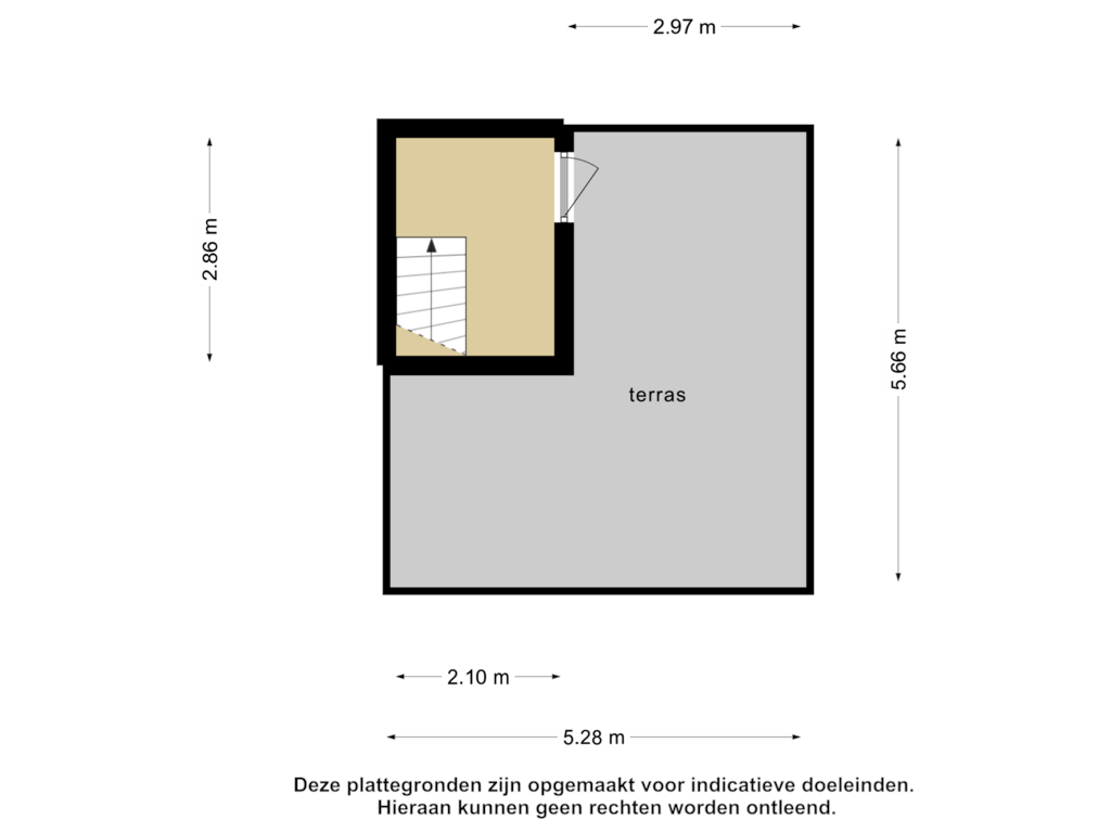 Bekijk plattegrond van 2e verdieping van Voorstraat 15-A