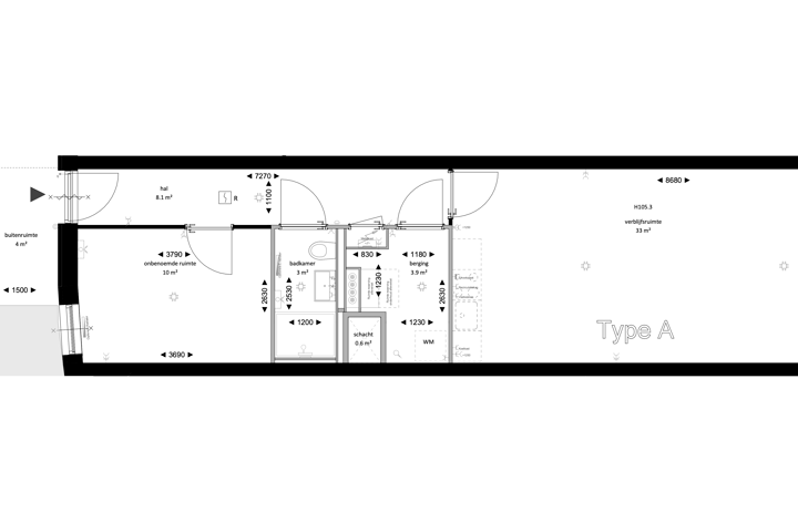 View photo 8 of Type A | 2-Kamer appartement (Bouwnr. 70)