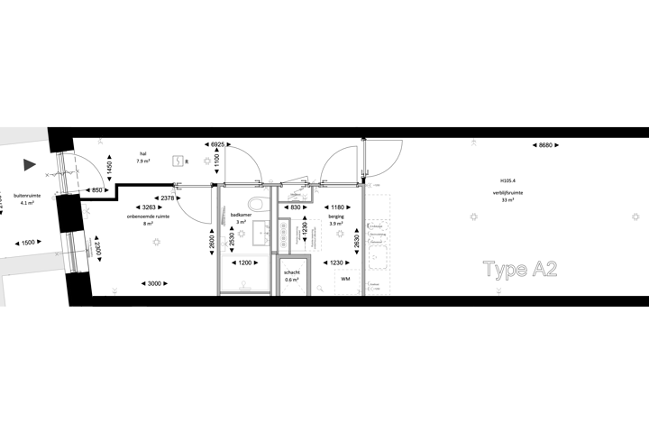 View photo 8 of Type A | 2-Kamer appartement (Bouwnr. 69)