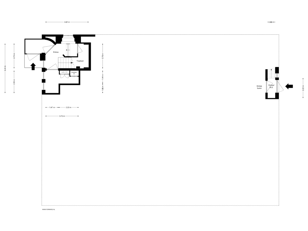 Bekijk plattegrond van BEGANE GROND van Raphaëlplein 27-A