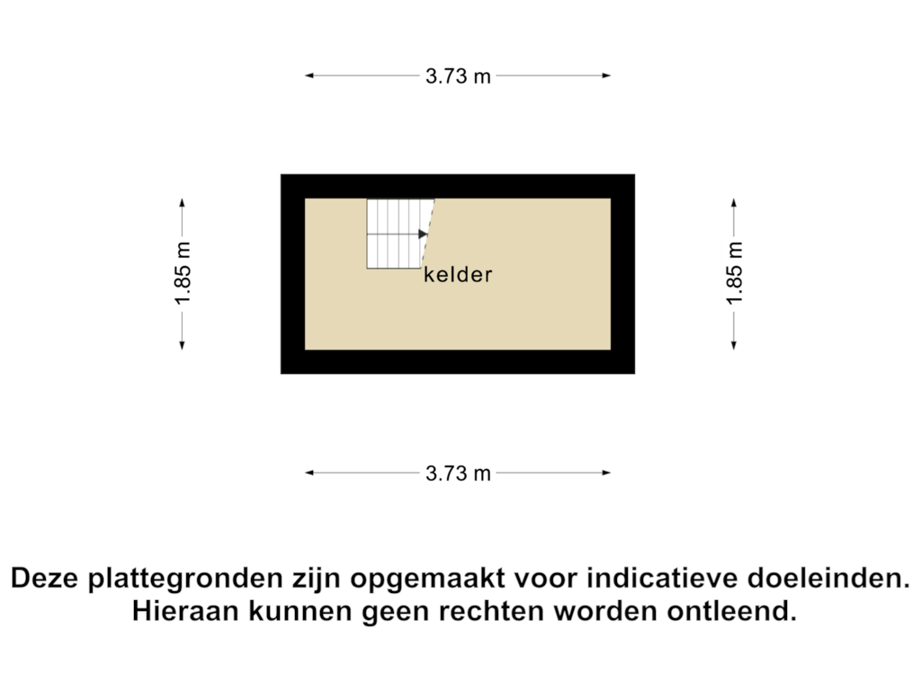 Bekijk plattegrond van Souterrain 1 van Handelsstraat 43