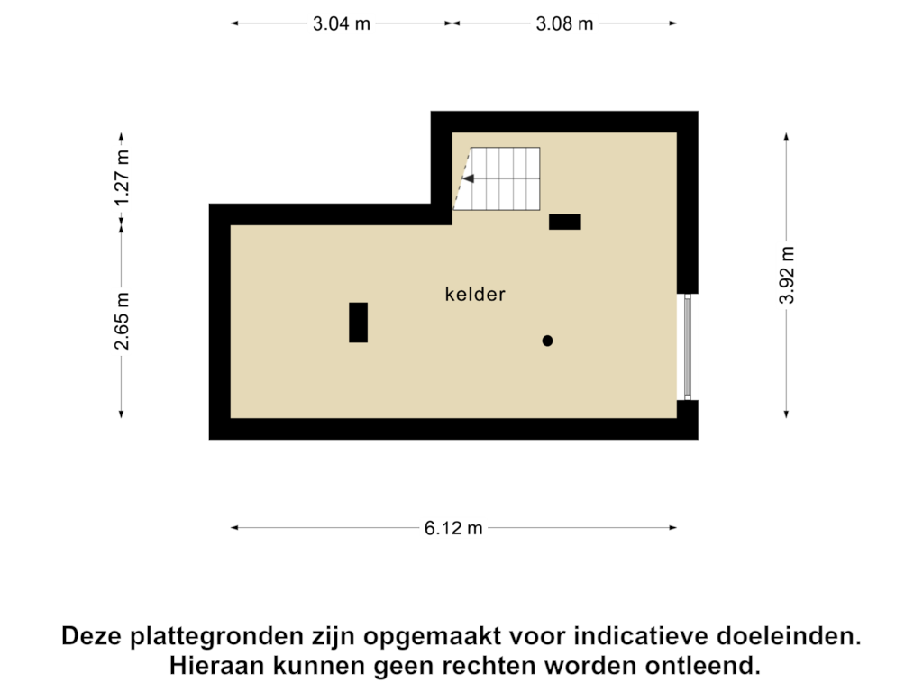 Bekijk plattegrond van Souterrain 2 van Handelsstraat 43