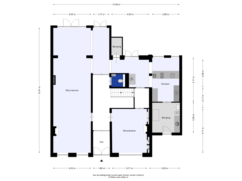 Bekijk plattegrond van Begane grond van Raadhuisstraat 6