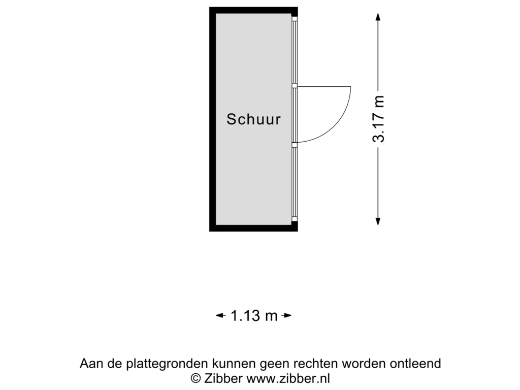 Bekijk plattegrond van Schuur van Raadhuisstraat 6