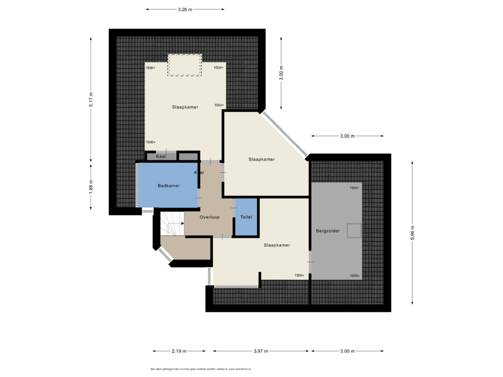 Bekijk plattegrond van 1e Verdieping van Gentiaan 2