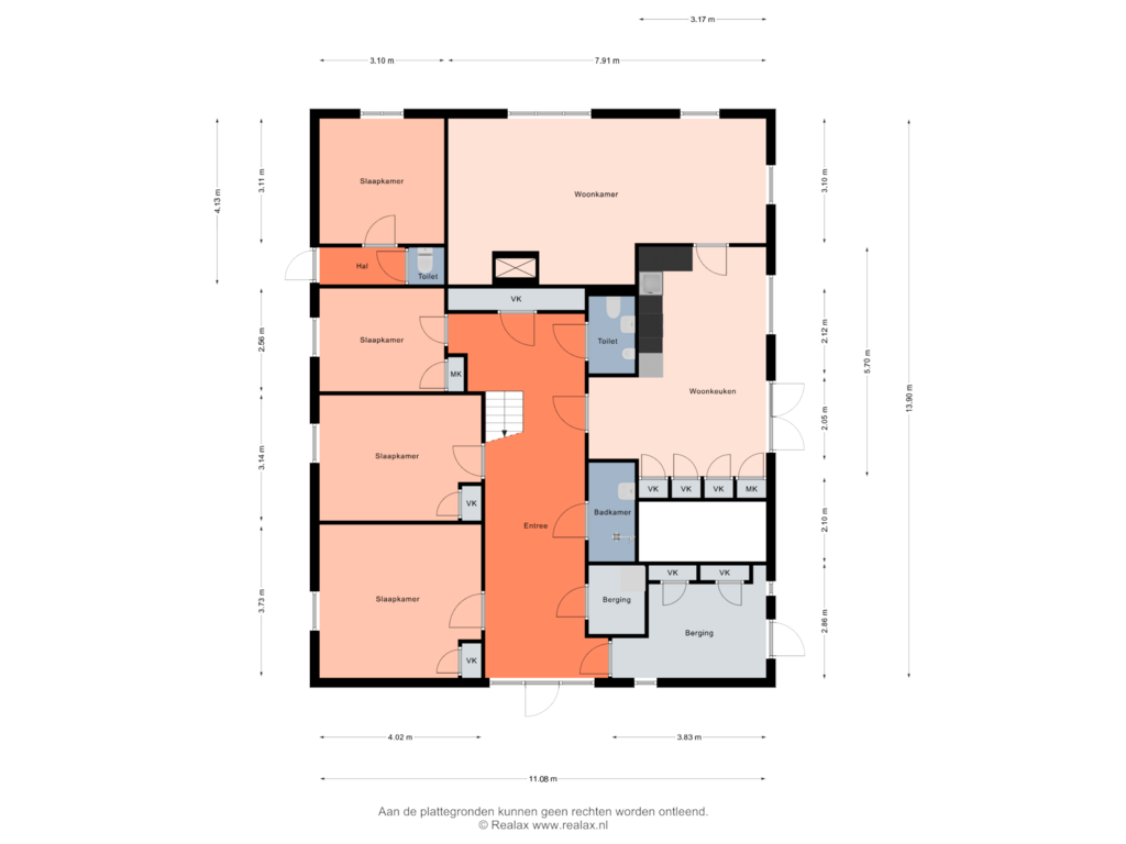 Bekijk plattegrond van Begane grond van Bollenweg 9-EN 9A