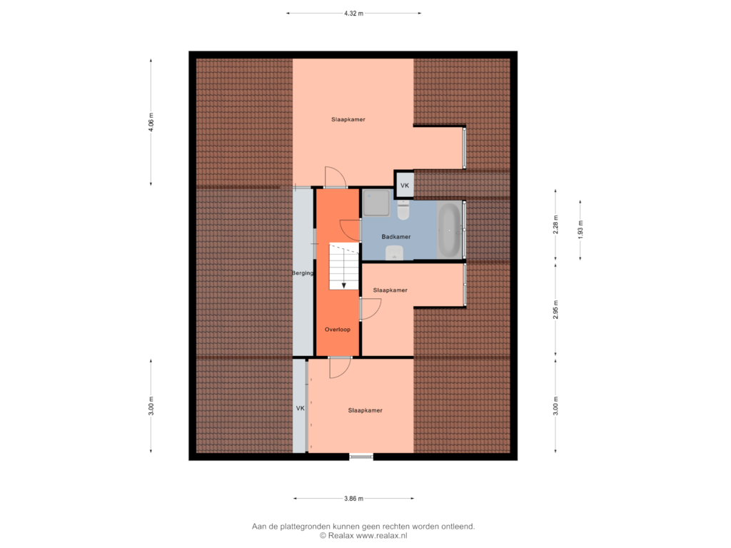 Bekijk plattegrond van Verdieping 1 van Bollenweg 9-EN 9A