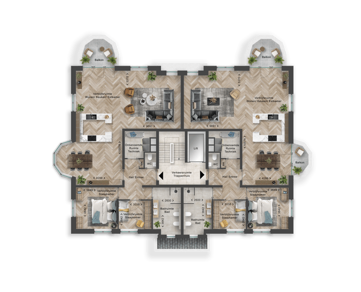 Foto 7 van Luxe appartementen (Bouwnr. 1.1A)