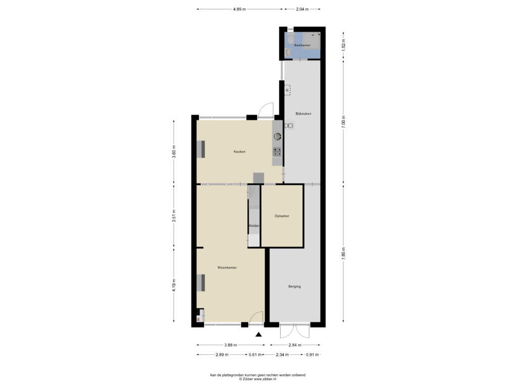 View floorplan of Begane Grond of Grensstraat 27