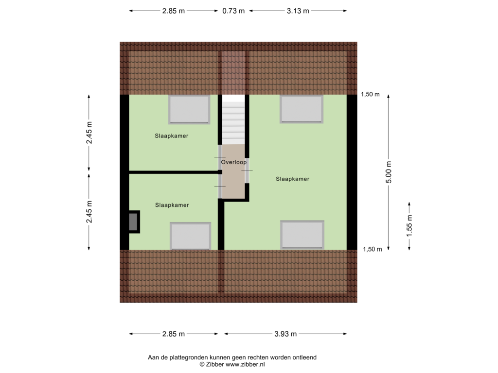 View floorplan of Eerste Verdieping of Grensstraat 27