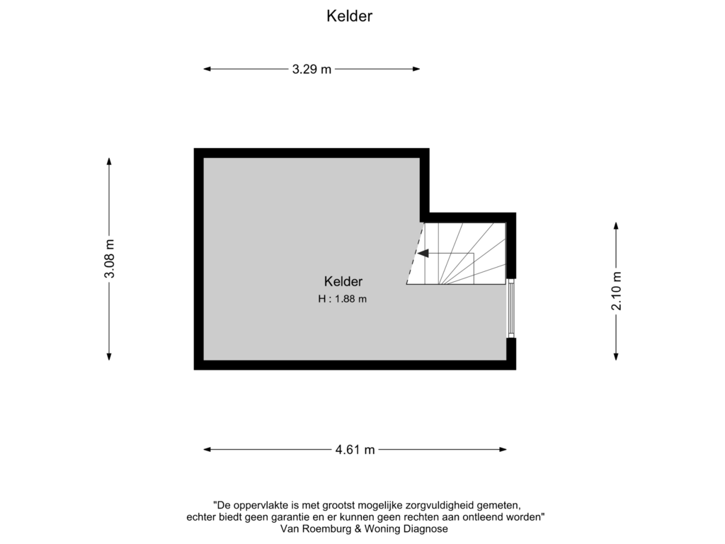 Bekijk plattegrond van Kelder van Stationsweg 3