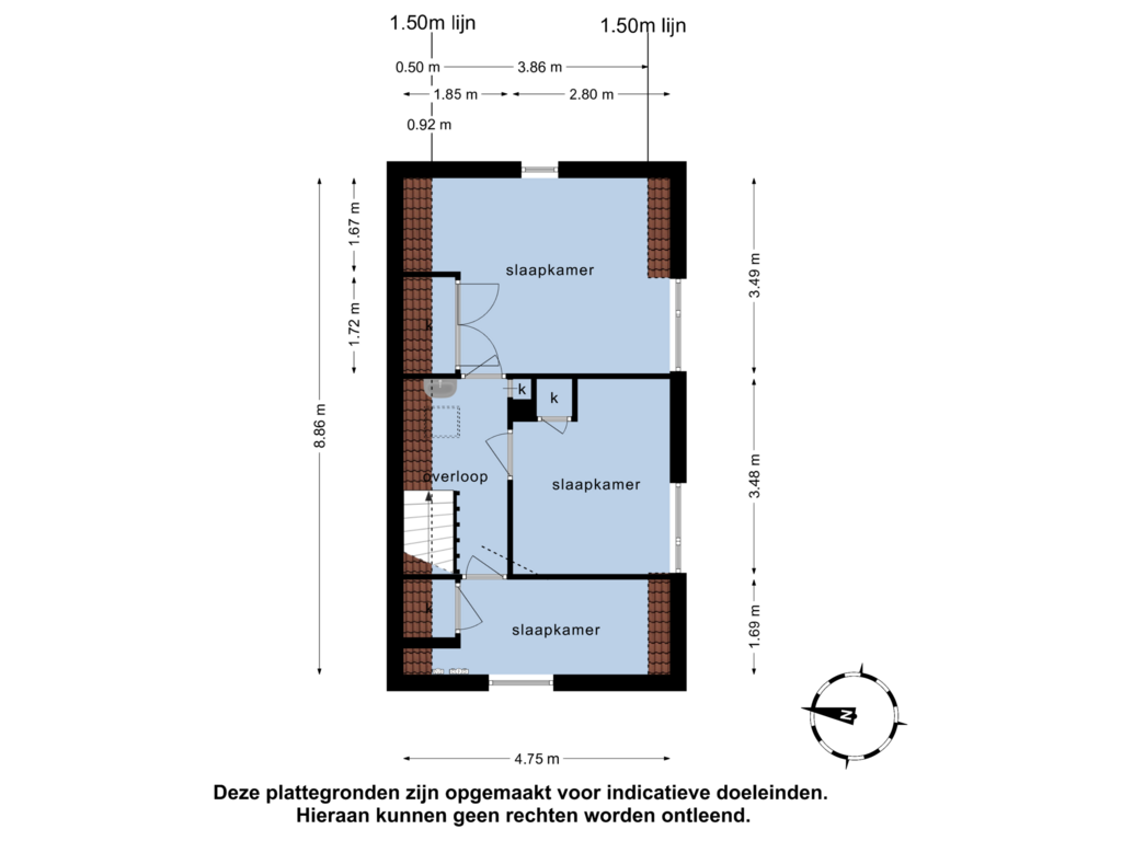 Bekijk plattegrond van 1e verdieping 1 van Dorpsstraat 11