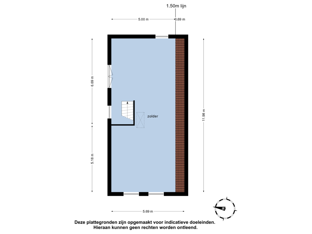 Bekijk plattegrond van 1e verdieping2 van Dorpsstraat 11