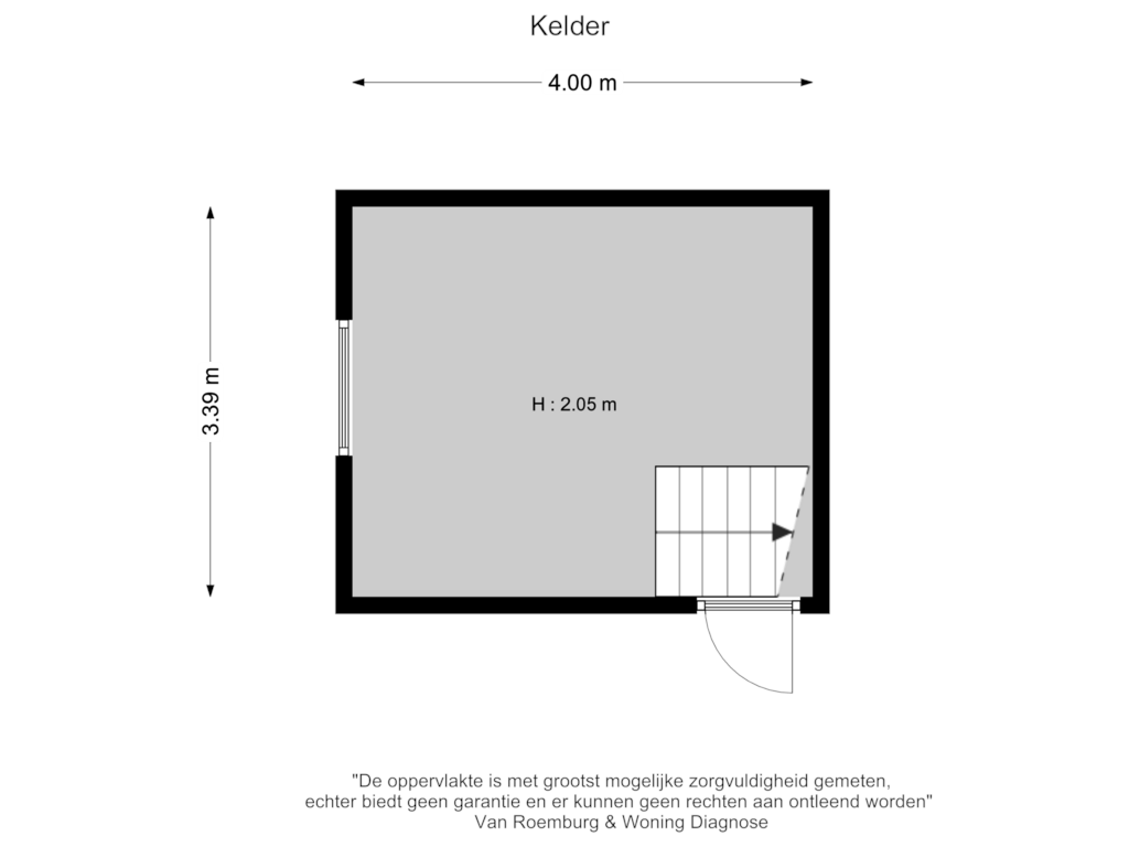 View floorplan of Kelder of Rijksweg 97