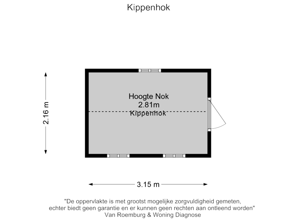 View floorplan of Kippenhok of Rijksweg 97