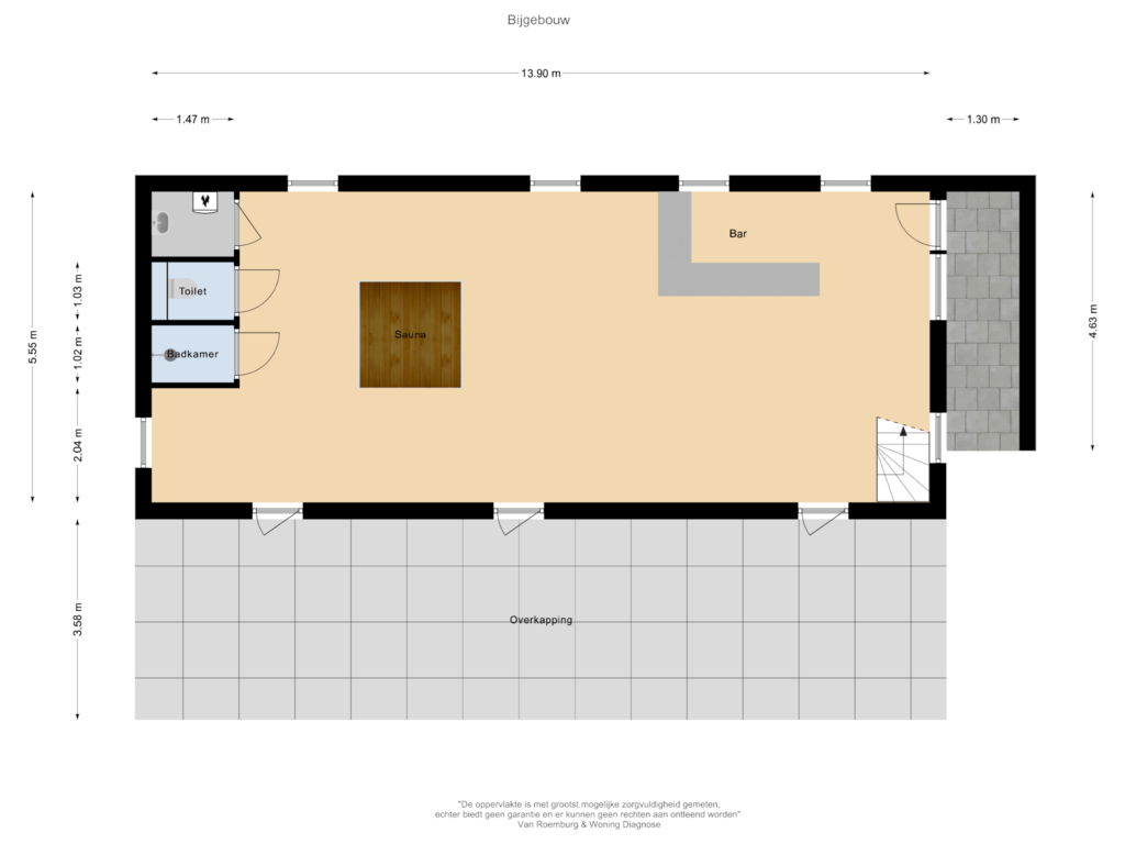 View floorplan of Bijgebouw of Rijksweg 97