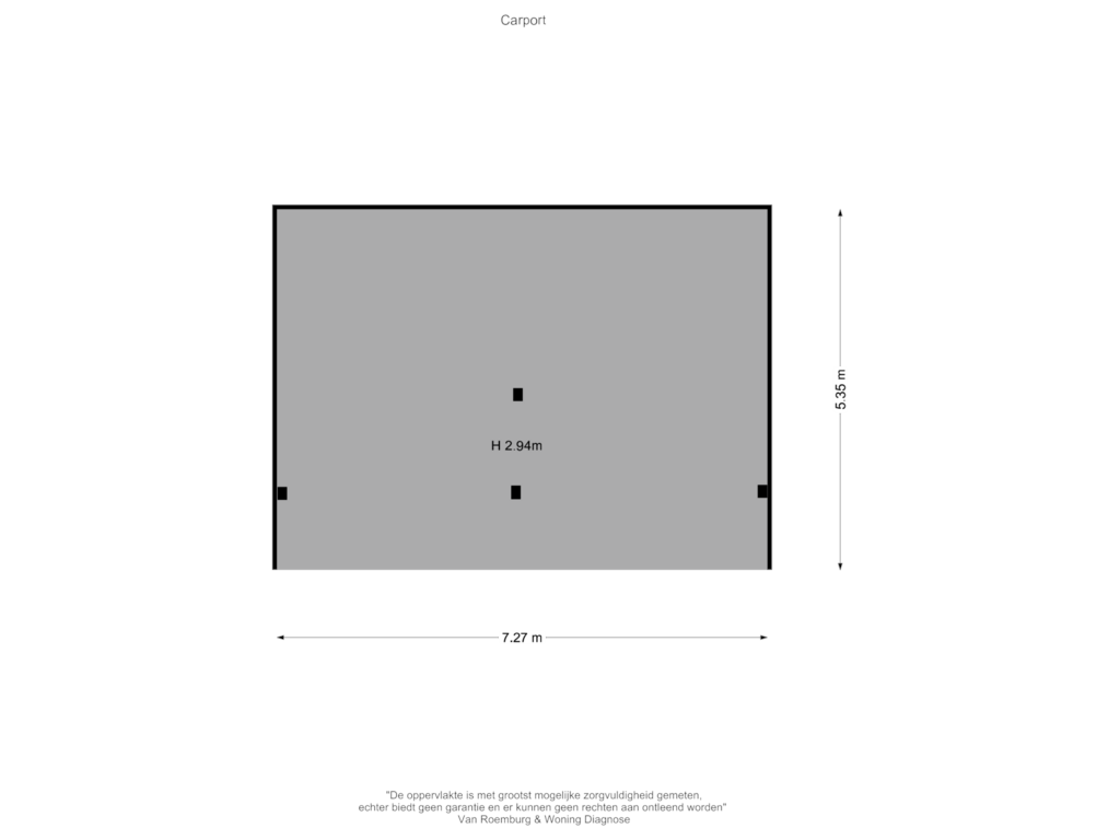 View floorplan of Carport of Rijksweg 97