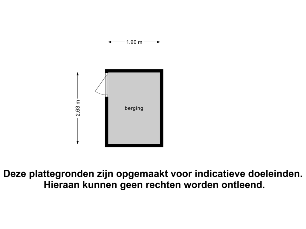 View floorplan of Berging of Rollandthof 21