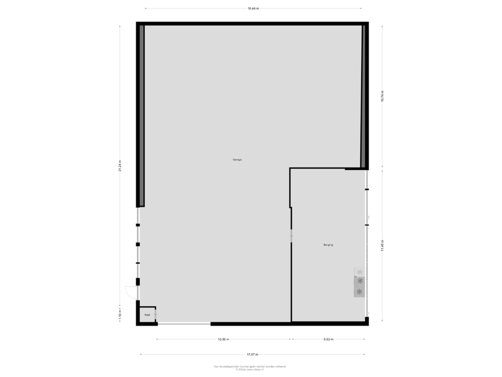 Bekijk plattegrond van Garage van Leemringweg 18