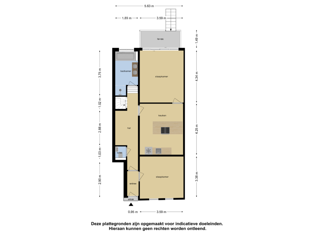 Bekijk plattegrond van Begane Grond van Beukelsweg 78-B