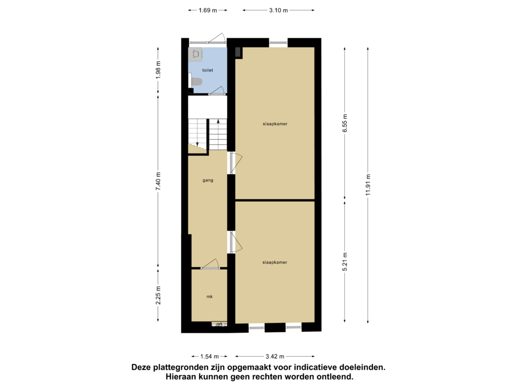 Bekijk plattegrond van Souterrain van Beukelsweg 78-B