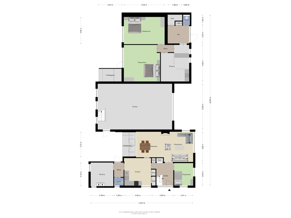 Bekijk plattegrond van Begane grond van Jacob van Houtestraat 16