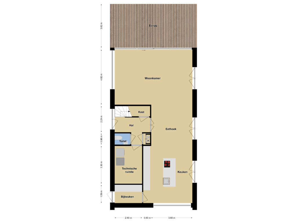 Bekijk plattegrond van Begane Grond van Park Heteren - Bouwnummer 14