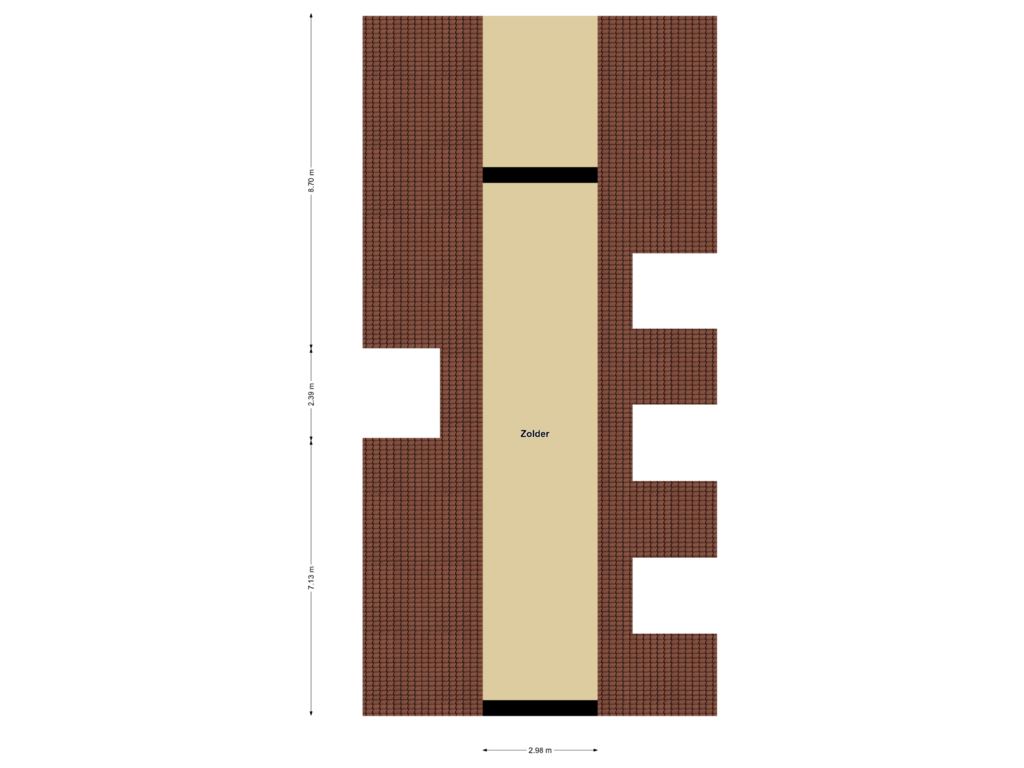 Bekijk plattegrond van Zolder van Park Heteren - Bouwnummer 14