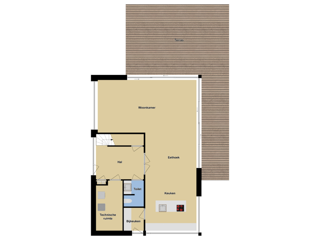 Bekijk plattegrond van Begane Grond van Park Heteren - Bouwnummer 16