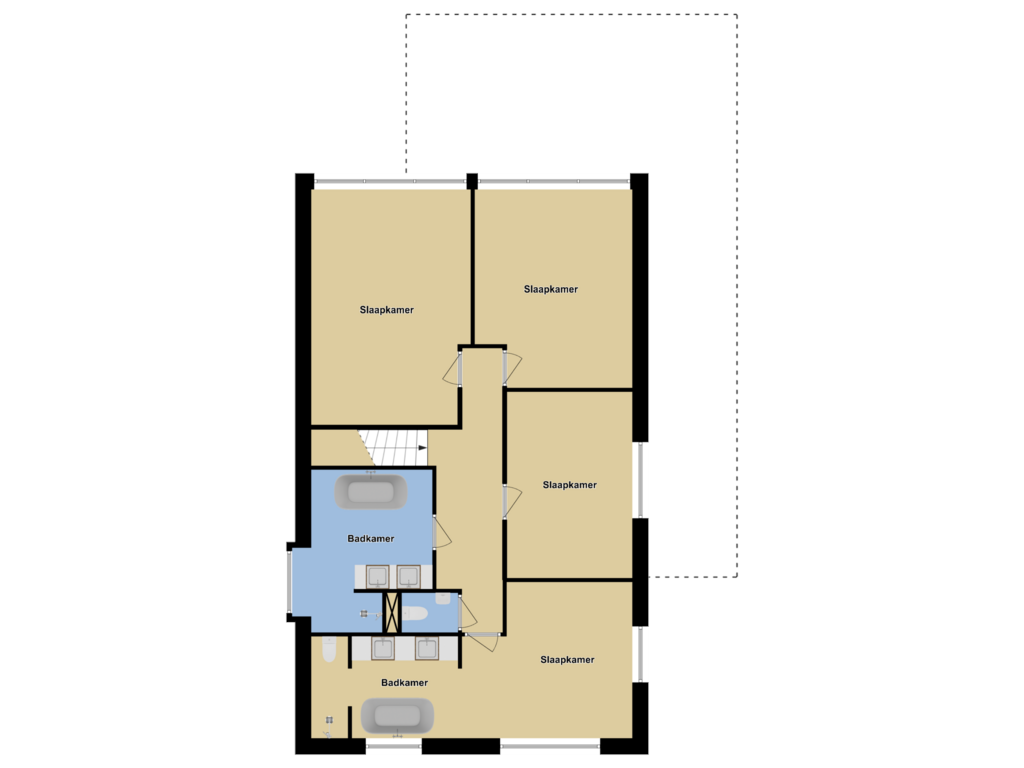 Bekijk plattegrond van 1e Verdieping van Park Heteren - Bouwnummer 16