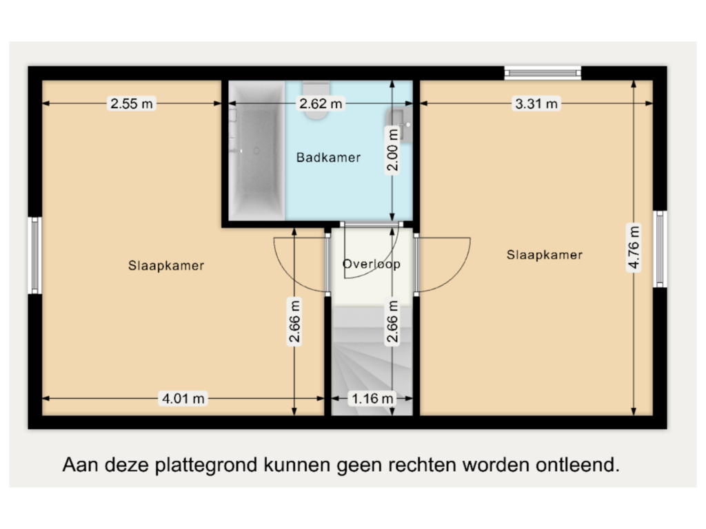 Bekijk plattegrond van Verdieping van Baanstpoldersedijk 4-327