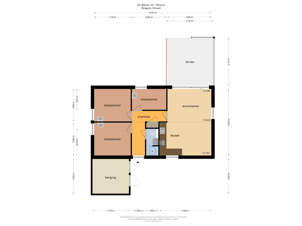 View floorplan of BEGANE GROND of De Blieke 39