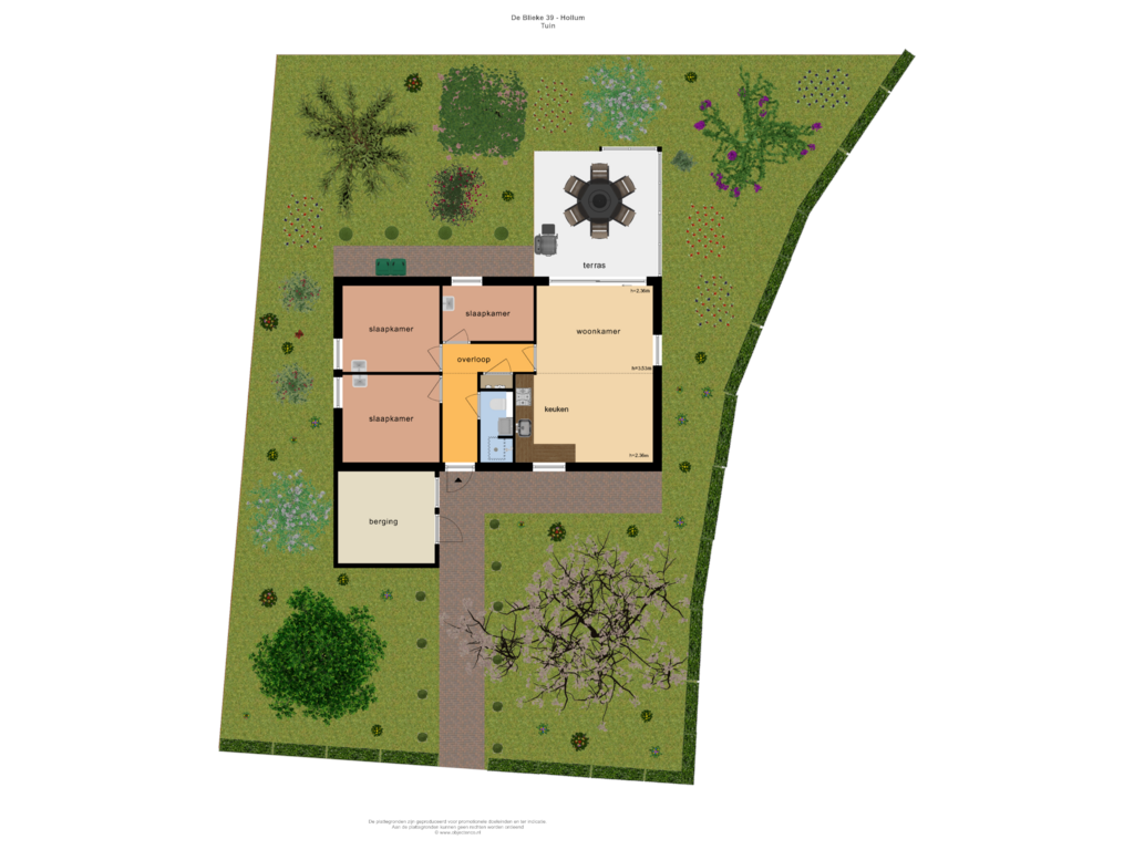 View floorplan of TUIN of De Blieke 39