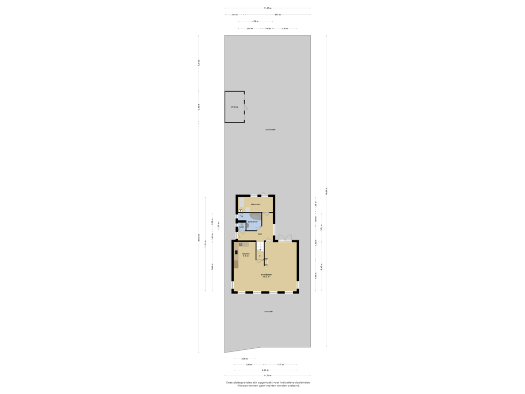 Bekijk plattegrond van Overzicht woning van Schoterlandseweg 191