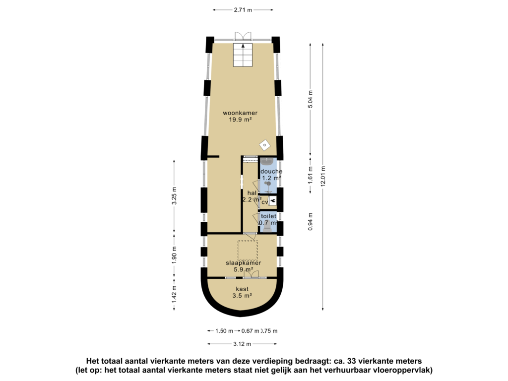 Bekijk plattegrond van Begane grond van Keizersgracht 765-K