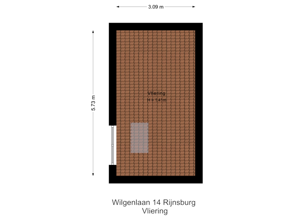 Bekijk plattegrond van Vliering van Wilgenlaan 14