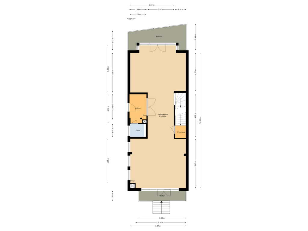 Bekijk plattegrond van Begane grond van Lindenplein 6-A