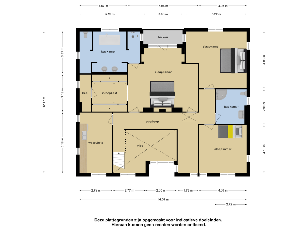 Bekijk plattegrond van 1e verdieping van Schutsestraat 45