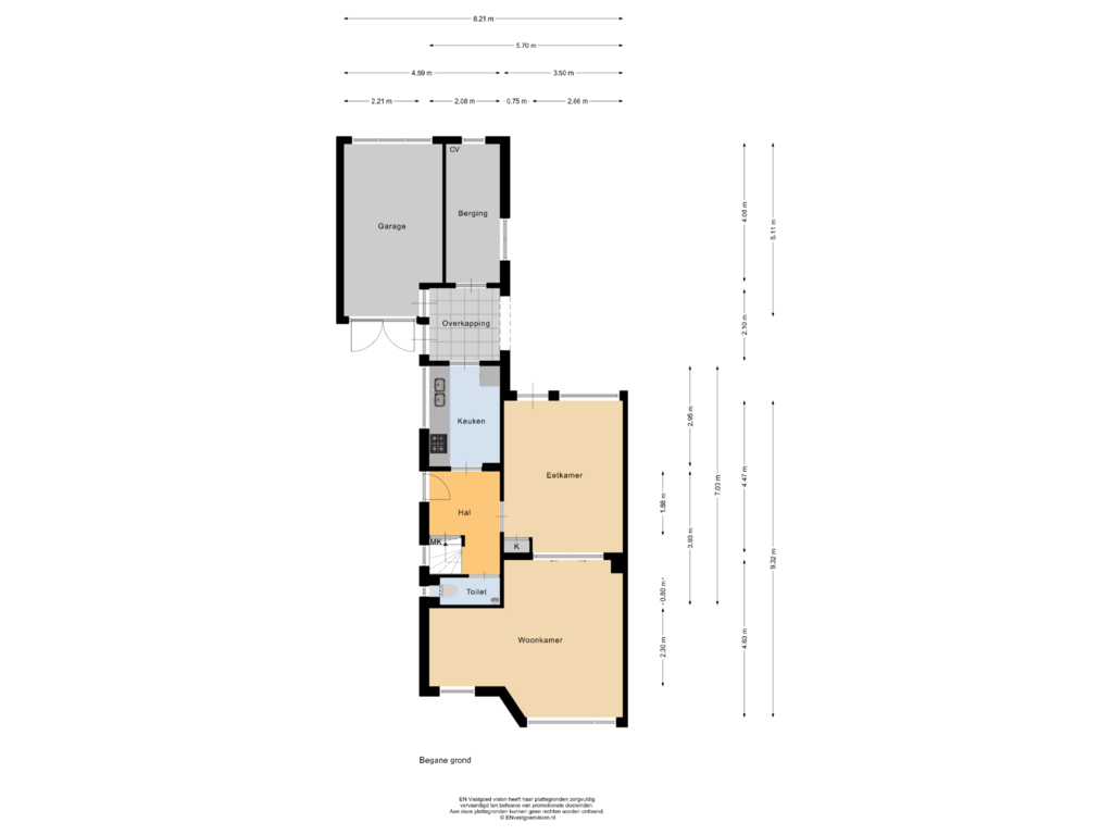 Bekijk plattegrond van Begane grond van Stationsweg 46