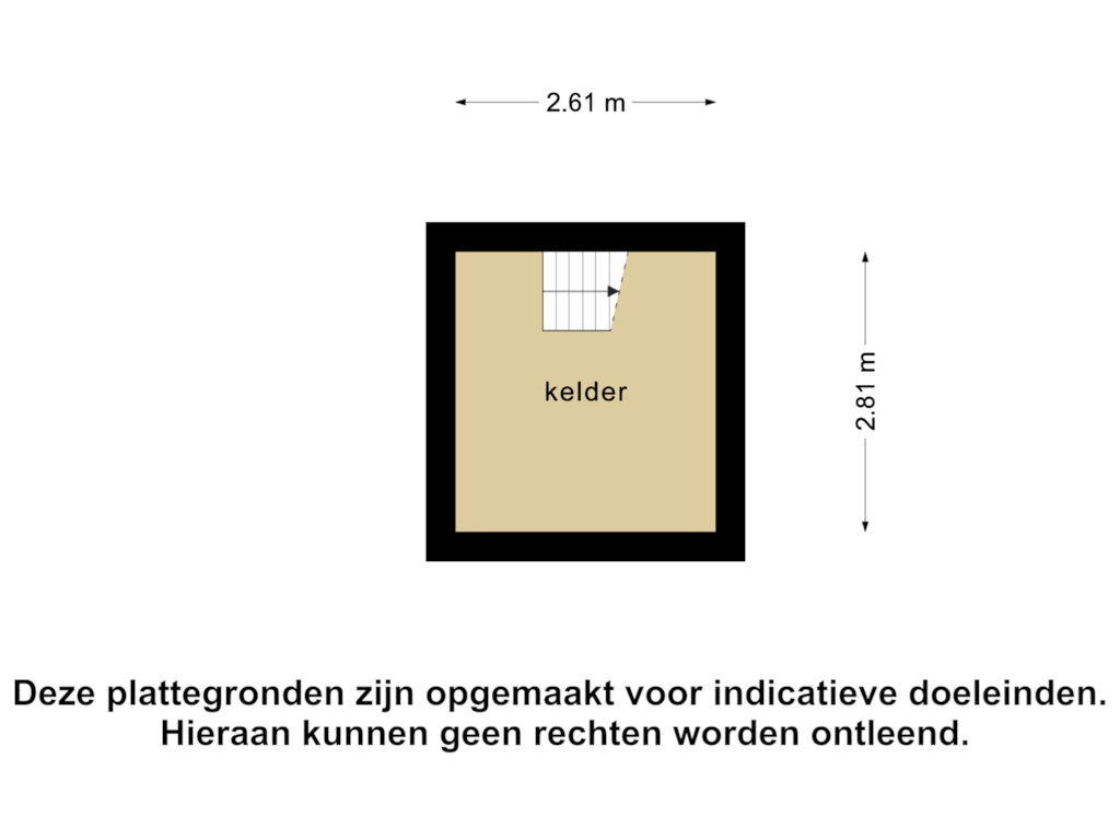 Bekijk plattegrond van Kelder van Lange Putseweg 2