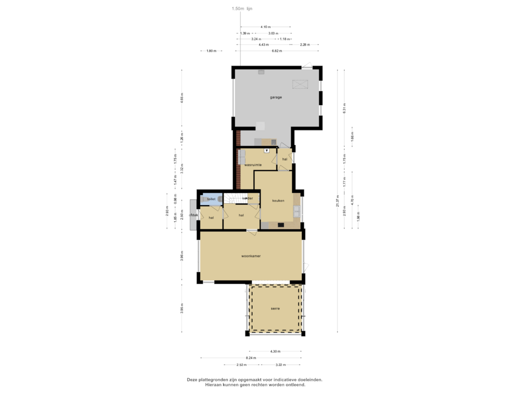 Bekijk plattegrond van Begane grond van Lange Putseweg 2