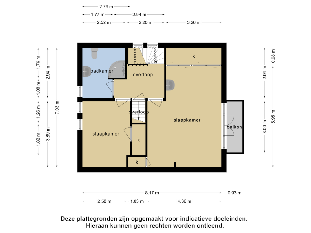 Bekijk plattegrond van 1e verdieping van Lange Putseweg 2