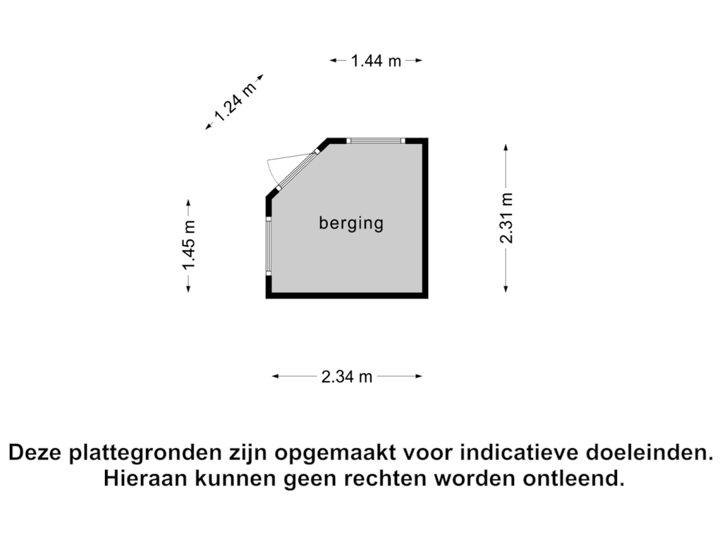 Bekijk plattegrond van Berging2 van Lange Putseweg 2