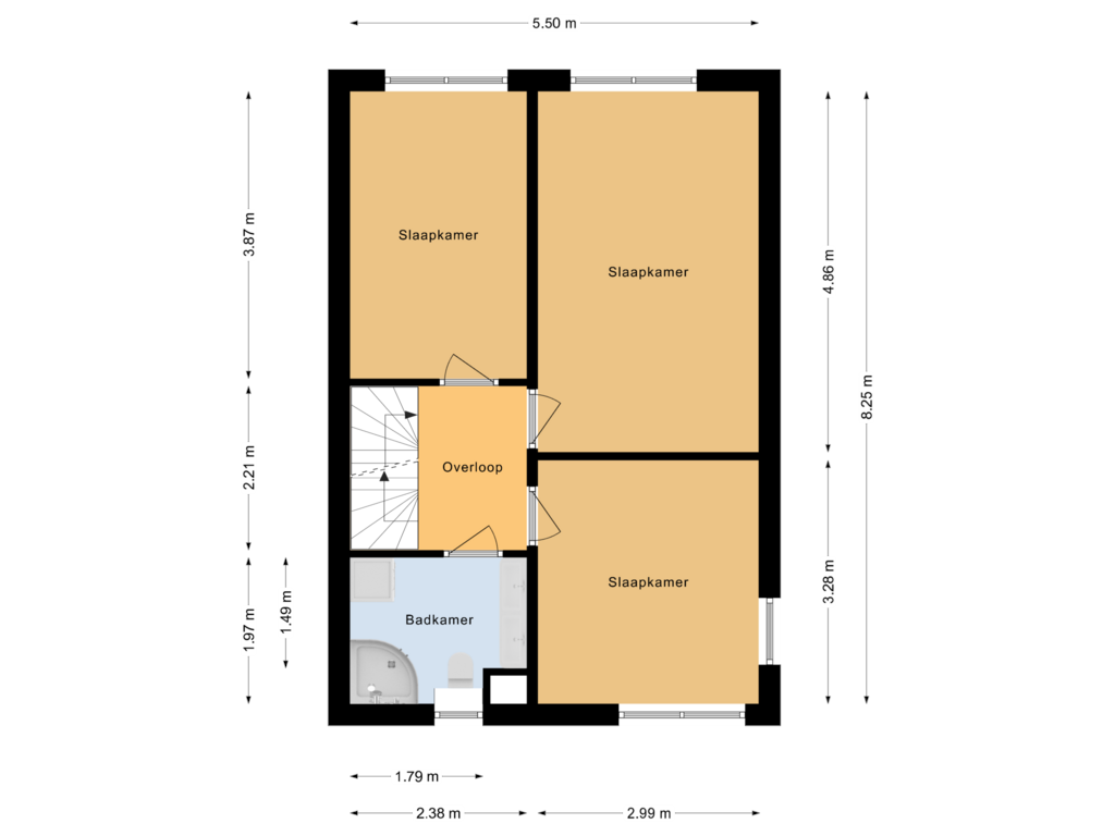 Bekijk plattegrond van Eerste verdieping van Botter 31 63