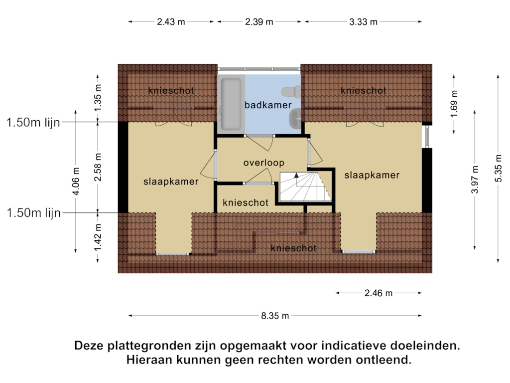 Bekijk plattegrond van 1e verdieping van Plein 51