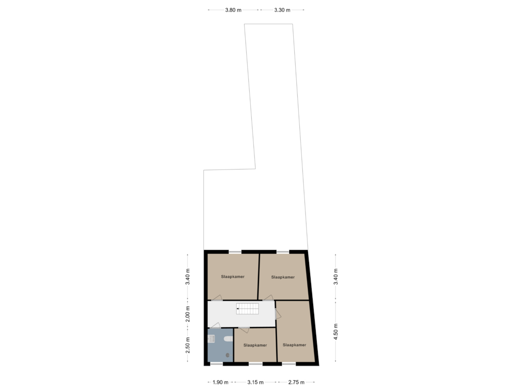 Bekijk plattegrond van Verdieping 1 van Kerkstraat 72