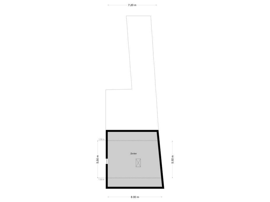 Bekijk plattegrond van Verdieping 2 van Kerkstraat 72